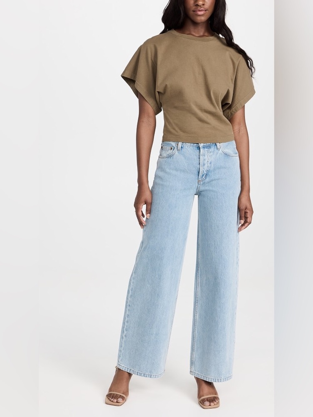 New Still Here Walker Wide Leg Jeans Vintage Blue Size 29